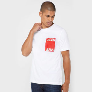 Calvin Klein pánské bílé tričko Box - XL (901)